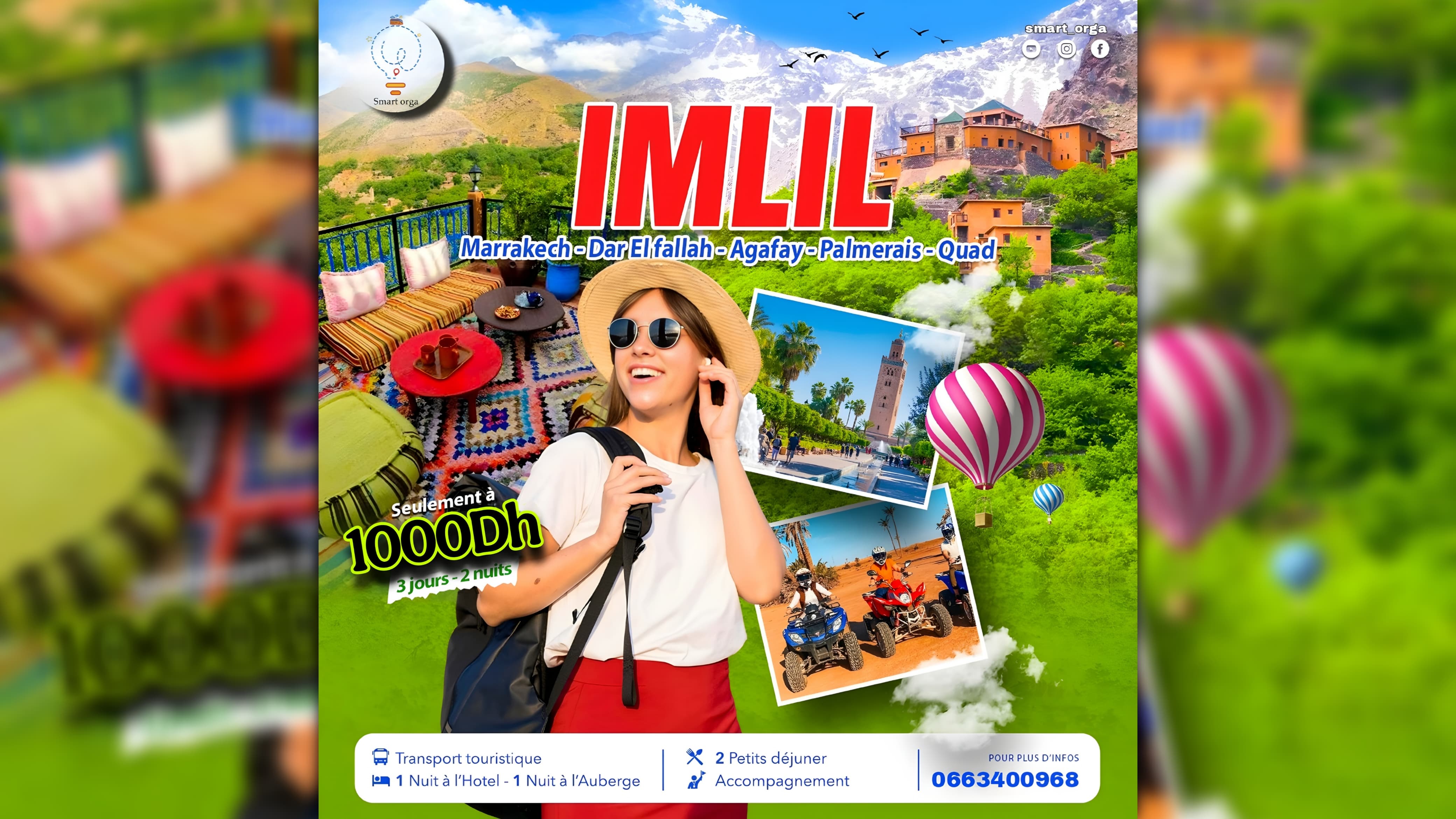 Excursion Magique: Marrakech & Imlil -Agafay / Dar El Fallah / Palmeraie 1