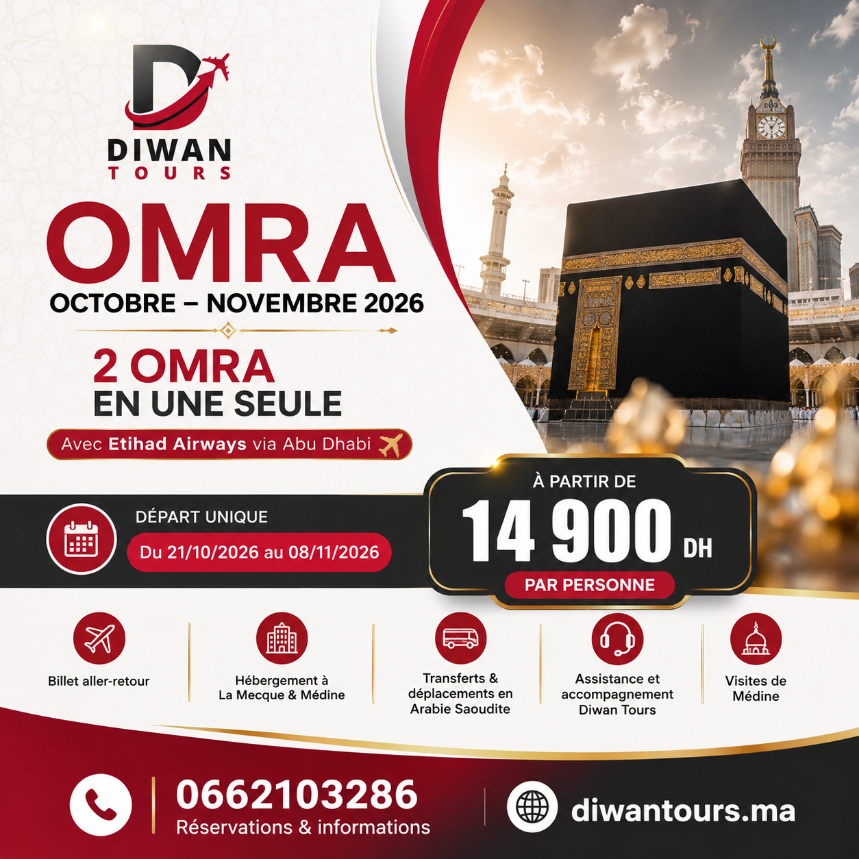 Votre Omra économique octobre 2026