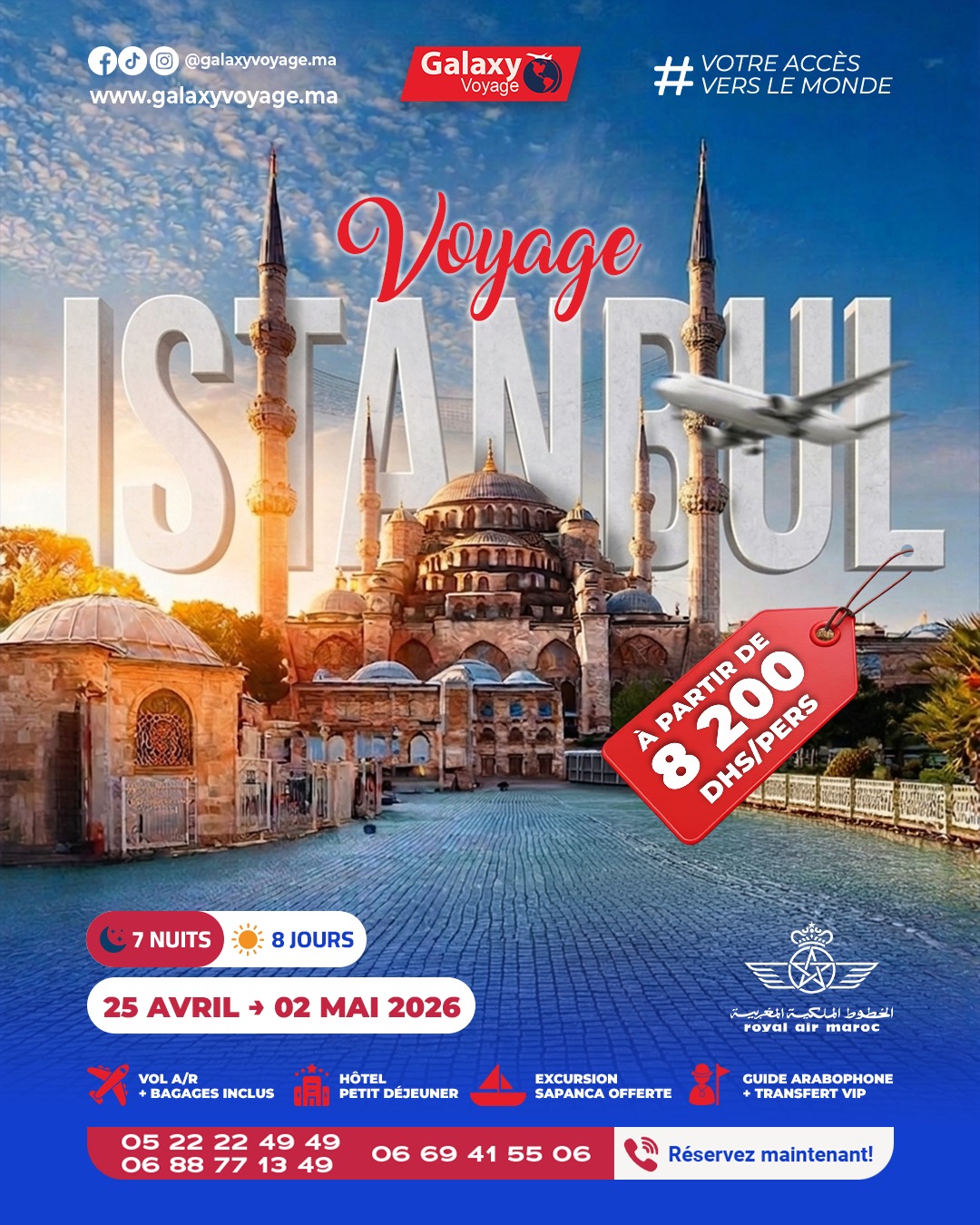 Séjour Istanbul 8 Jours : Entre Culture, Nature & Croisière avec Galaxy Voyage