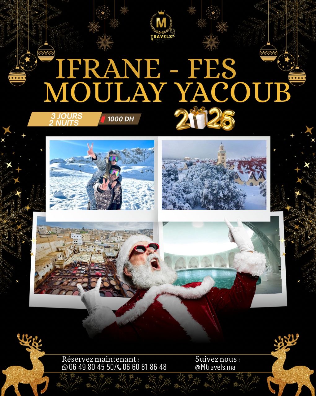 𝑆𝑃𝐸𝐶𝐼𝐴𝐿_𝑃𝑅𝑂𝐺𝑅𝐴𝑀𝑀𝐸_ REVEILLON 2026😍 #IFRANE #MICHLIFEN&nbsp; #MOULAY_YAACOUB&nbsp; #FES #SID_HRAZEM  #3_JOURS #2_NUITÉES 