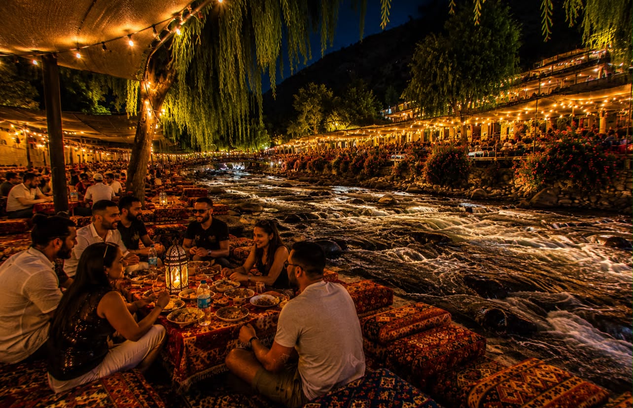 Marakech: Ourika Valley Sunset Walk & Berber Dinner 