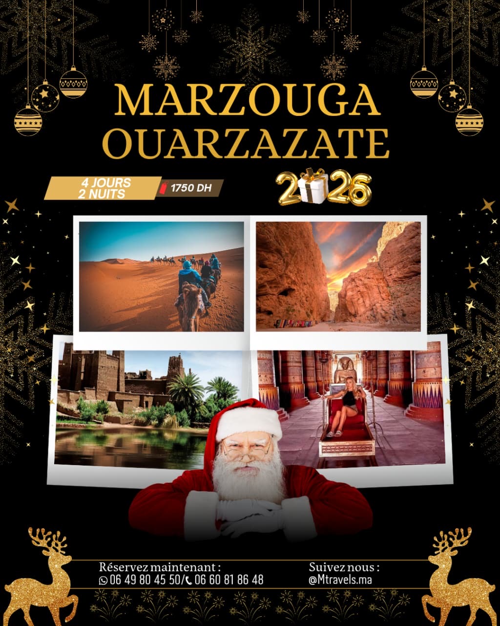 📣🎉𝑽𝒐𝒖𝒔 𝒂𝒗𝒆𝒛 𝒆𝒏𝒗𝒊𝒆 𝒅𝒆 𝒄𝒆́𝒍𝒆́𝒃𝒓𝒆𝒓 𝒍𝒂 𝒇𝒊𝒏 𝒅'𝒂𝒏𝒏𝒆́𝒆&nbsp; 𝒂𝒖𝒕𝒓𝒆𝒎𝒆𝒏𝒕 *dans_un_ecoldge _ de_luxe*&nbsp;&nbsp; notre voyage Merzouga ouarzazat + nuitée *ecolodge*ouednoujoum* 👌 🎄🎆🎊 du nouvel an 2026
