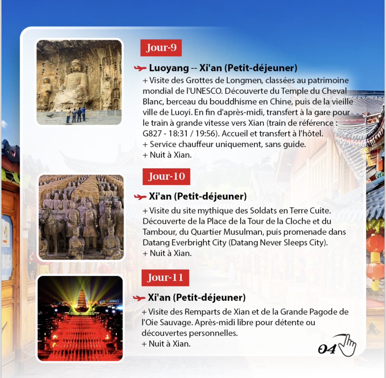 VOYAGE IMPÉRIAL Shanghai → an'Xi → Luoyang → Pékin 5