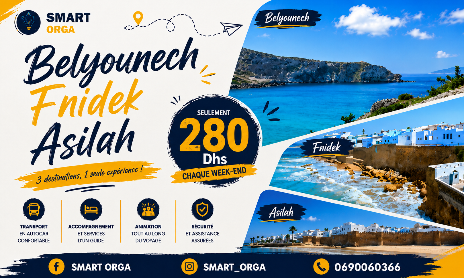 Belyounech, Fnidek & Asilah 2 Jours : Une Aventure Inoubliable 