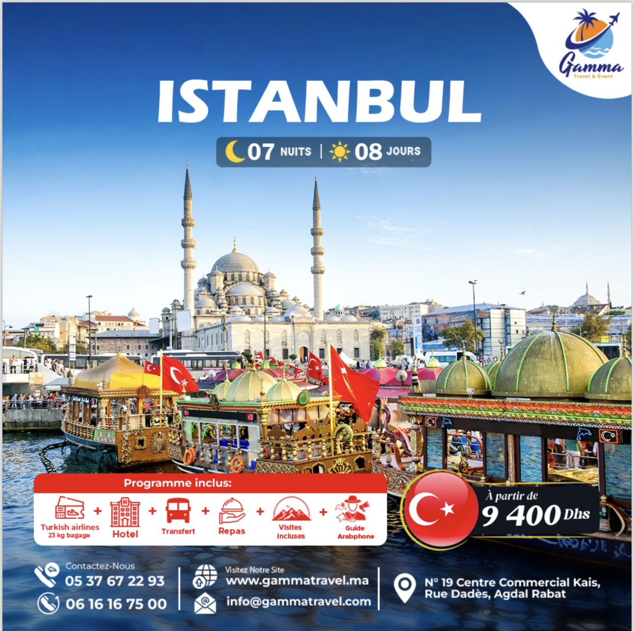 ISTANBUL  🌙 07 NUITS | ☀️ 08 JOURS